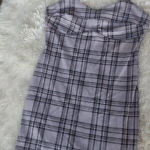 ladies Popular 21 pink plaid dress LW